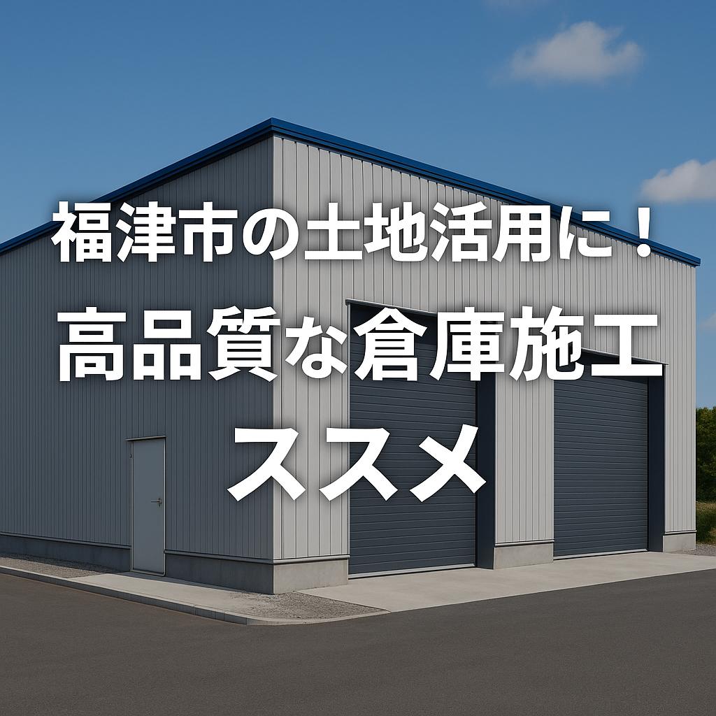 福津市の土地活用に！高品質な倉庫施工のススメ