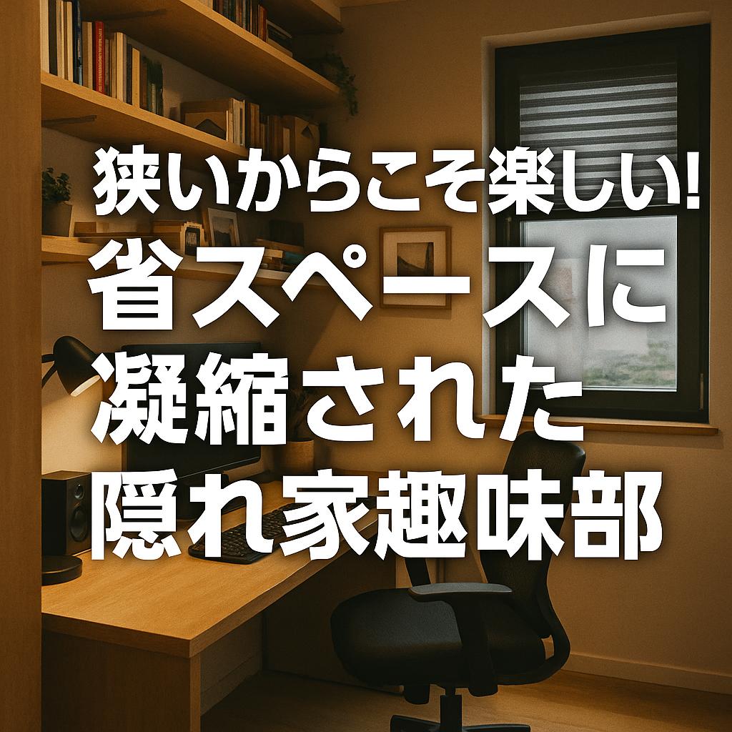 狭いからこそ楽しい！省スペースに凝縮された隠れ家趣味部屋
